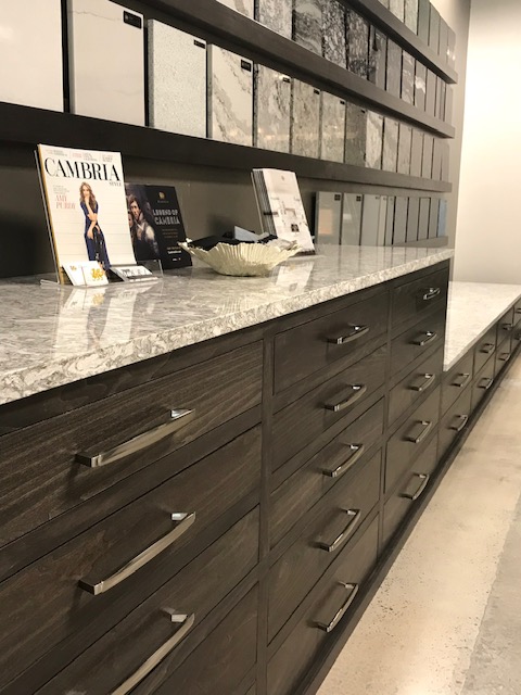 Painted maple display unit