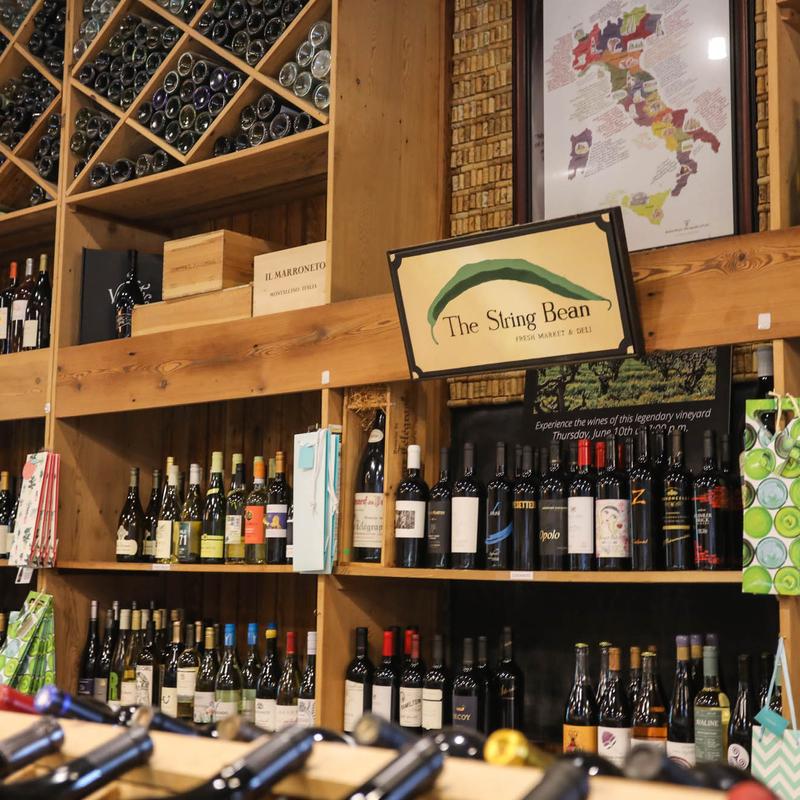 Reclaimed pine wine display and shelving